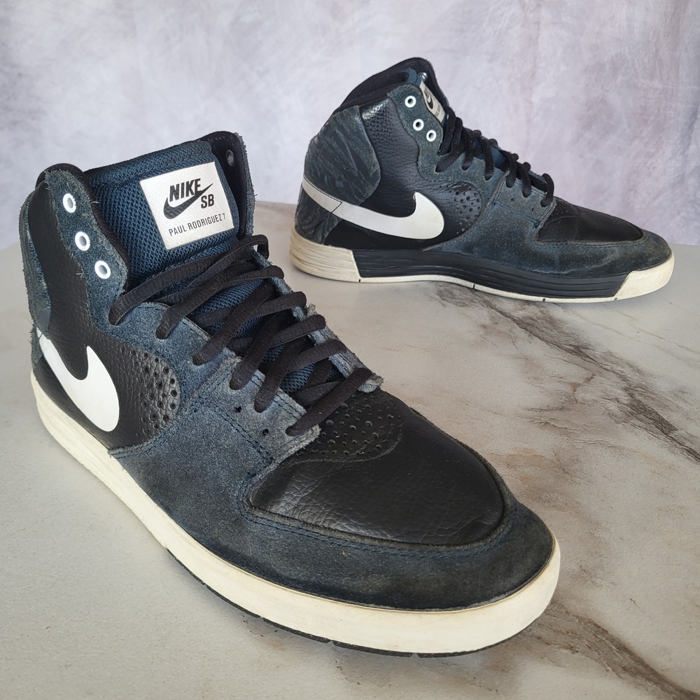 Nike SB Paul Rodriguez Size 8 CharcoalGray/Black Men's High Top 616355-410